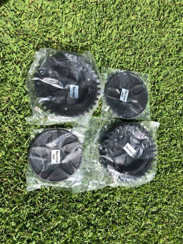 Lawnba High Traction Wheels packaged