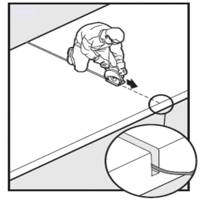 Crossing driveways installing boundary wire