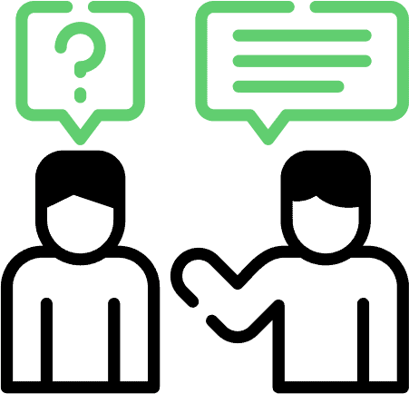 Customer support logo - robot lawn mowers