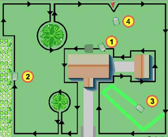 Robot mower can lawn multiple areas