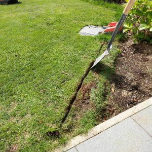 bOUNDARY WIRE buried manually
