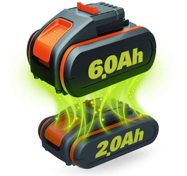 Worx POWERSHARE 20V 6.0Ah MAX Battery, with Battery Indicator (WA3641) - Image 3