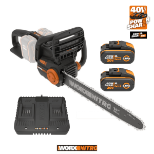 40V NITRO CHAINSAW with 2 x 5AH batteries