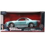 F&F Nissan Skyline GT-R (BNR34) Light Green Metallic (Brian) (Diecast Car) - Image 2