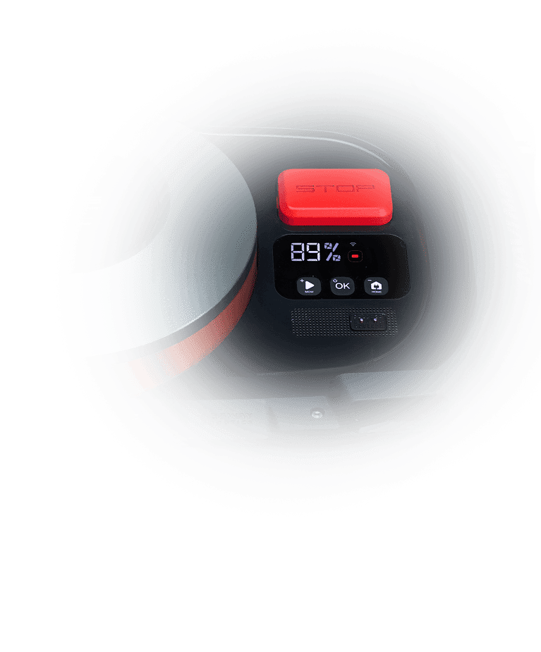 Segway navimow robotic lawn mower button
