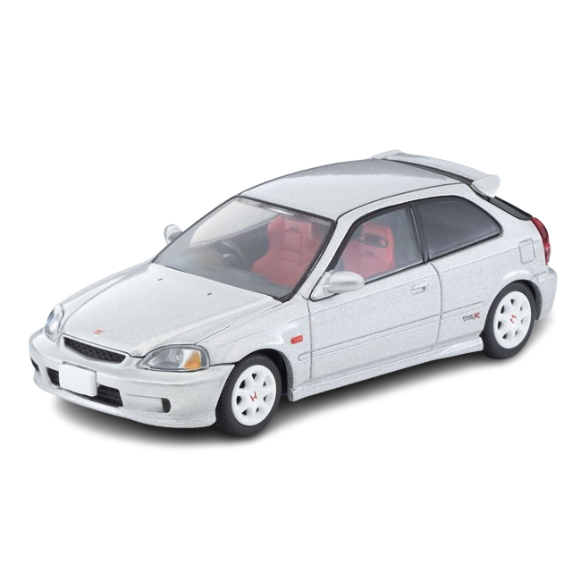4543736329480-02 TLV-N165d Honda Civic Type R (Silver) 1999 (Diecast Car) - Image 1