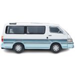 TLV-N208d Toyota Hiace Wagon Super Custom (White / Light Blue) 1990 (Diecast Car) - Image 6