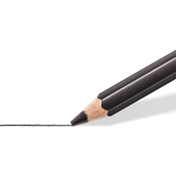 Staedtler Black Lumograph Pencils 100B 6 Pack - Image 3