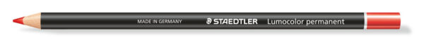 Staedtler Lumocolour Glasochrom Pencil Red 12 Pack