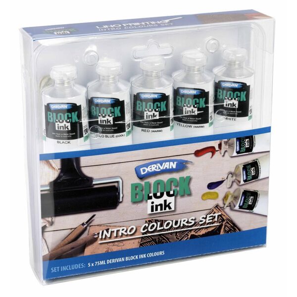 Derivan Block Ink Intro Colours Set 5 x 75ml