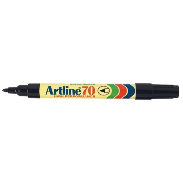 Artline 70 Permanent Markers Black Box of 12
