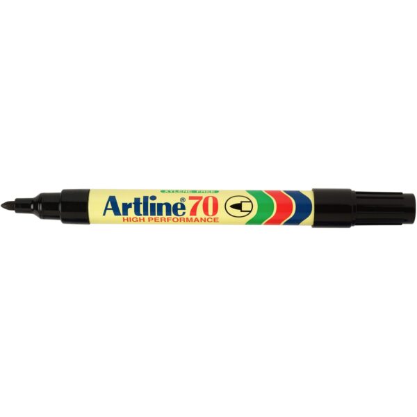 Artline 70 Permanent Marker Red Box of 12 - Image 3