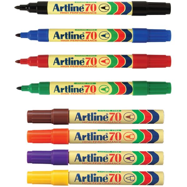 Artline 70 Permanent Marker Red Box of 12 - Image 4