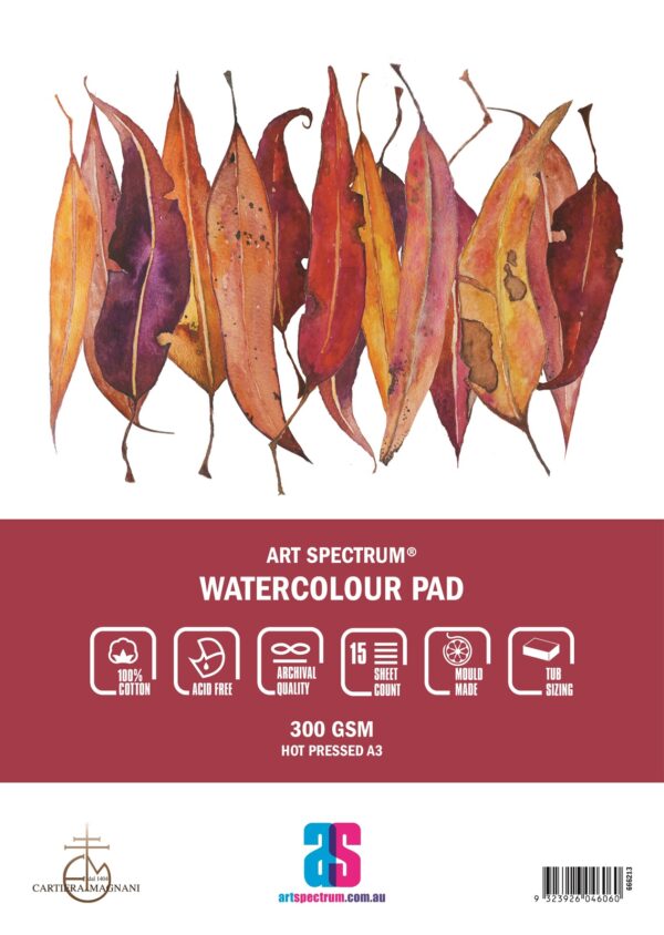 Art Spectrum Watercolour Pad Hot Pressed 15 Sheets of A3