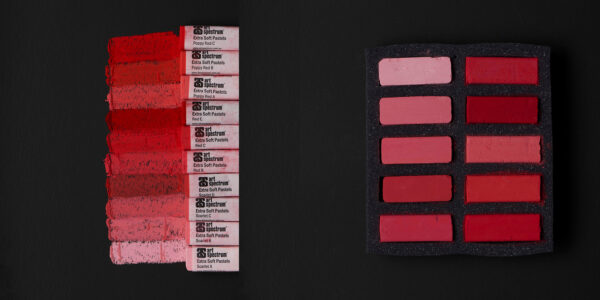 AS Extra Soft Square Pastel Set of 10 - Reds