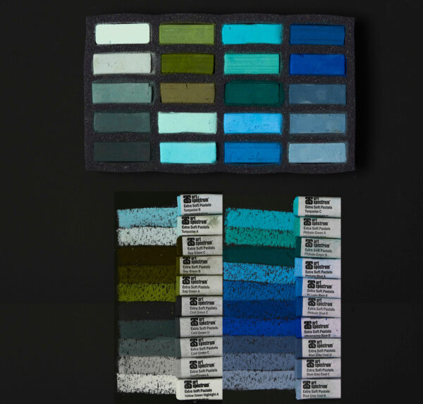 AS Extra Soft Square Pastel Set of 20 - Temperate Landscape
