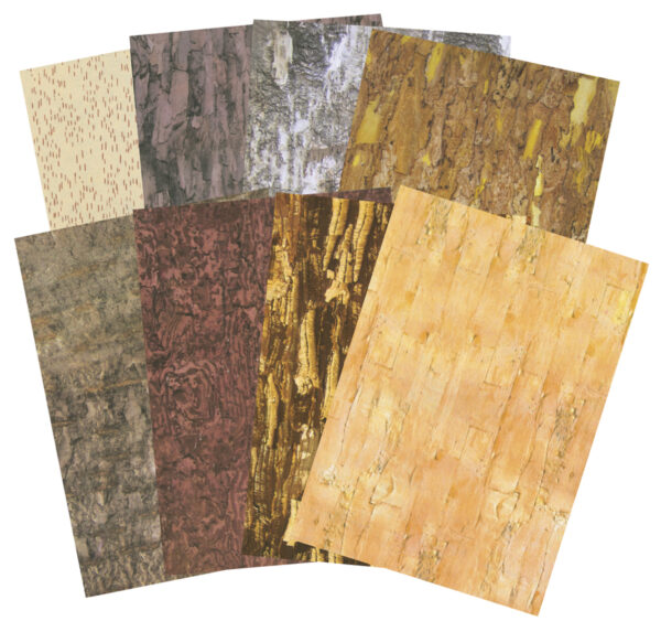 Pattern Paper Bark A3, 40 Sheets 8 Designs
