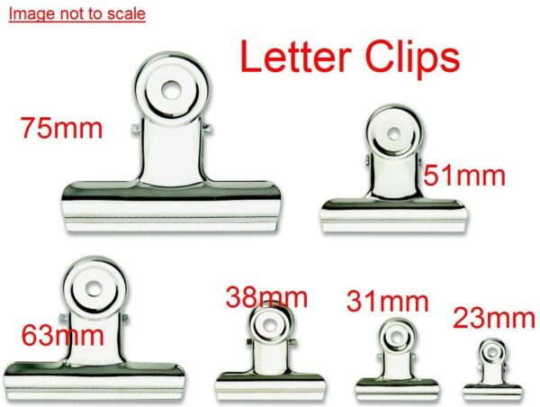 Bull Dog/Letter Clips 75mm - Box of 36 - Image 2