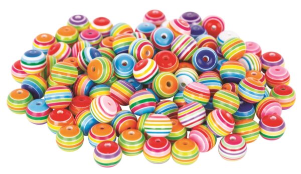 Colourful Resin Beads 100g