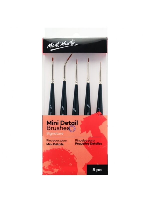 Mont Marte Mini Detail Brush Set of 5
