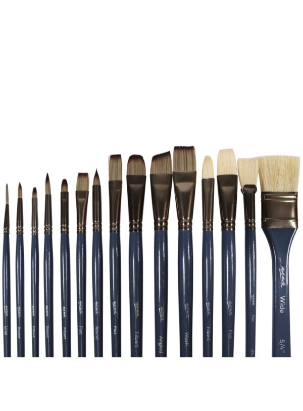 Mont Marte Premium Brush Wallet Set 15 piece set