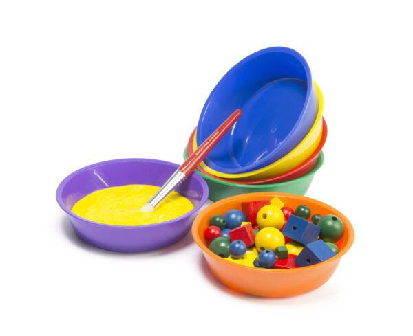 Coloured Plastic Bowl Set of 6