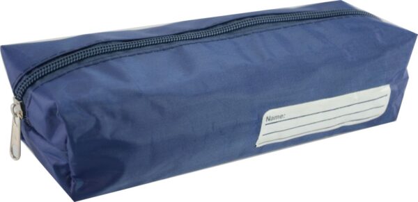 Osmer Large Barrel Pencil Case Blue, Single Zipper