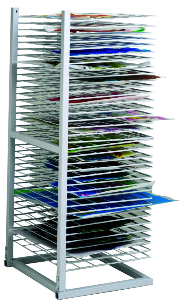 Budget Upright Art Drying Rack 36 Tray wheeled