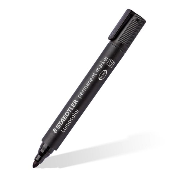 Staedtler Lumocolor 350 Permanent Marker Black Box of 10