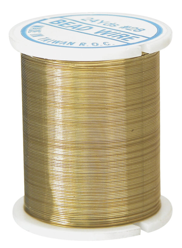Beading Wire - Gold - 28 Gauge x 22m