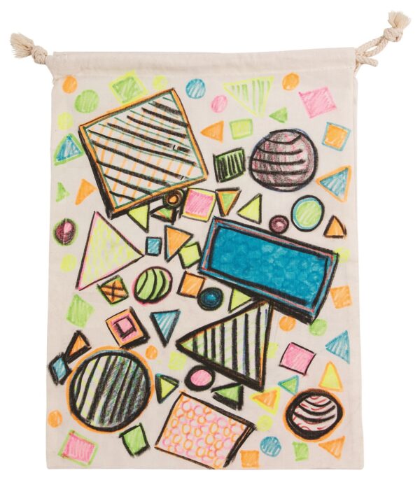 Calico Bag with Drawstring 35 x 45cm Pack of 10 - Image 5