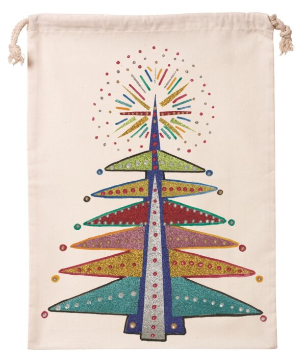 Calico Bag with Drawstring 35 x 45cm Pack of 10 - Image 8