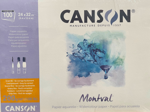 Canson Watercolour Montval 24x32cm Pad 200gsm