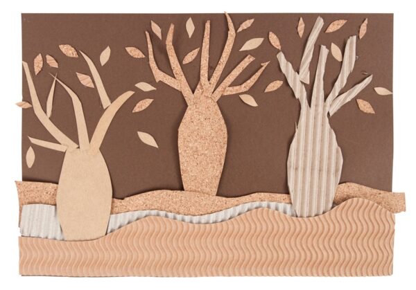 Corrugated Naural Card A4 Pack of 20 Sheets - Image 2