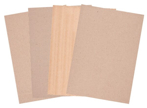 Corrugated Naural Card A4 Pack of 20 Sheets