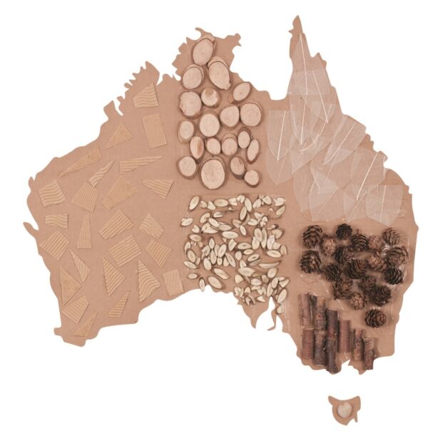 Large Australian Map Blank 52 x 92cm Pack of 10 - Image 2