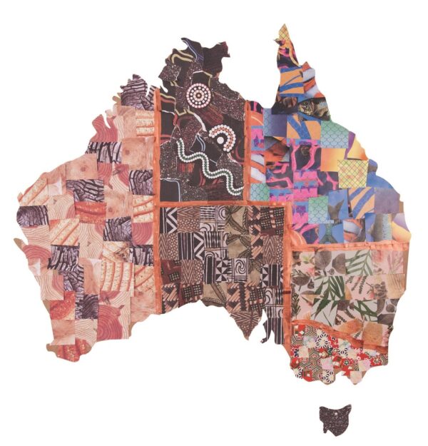 Large Australian Map Blank 52 x 92cm Pack of 10 - Image 3