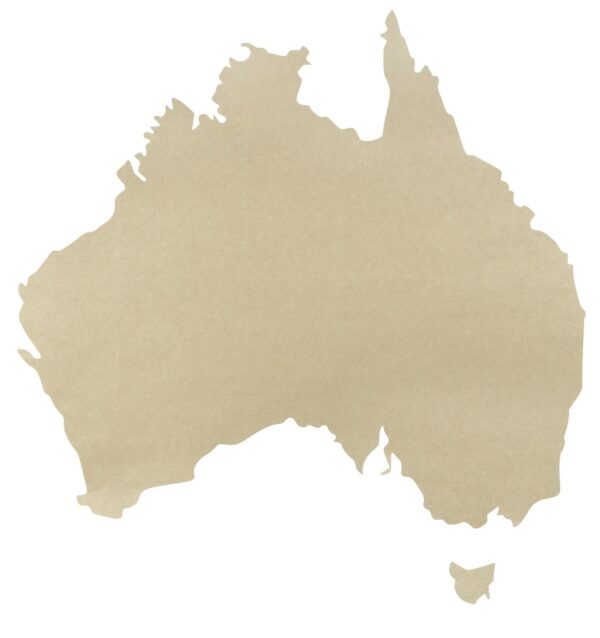 Large Australian Map Blank 52 x 92cm Pack of 10