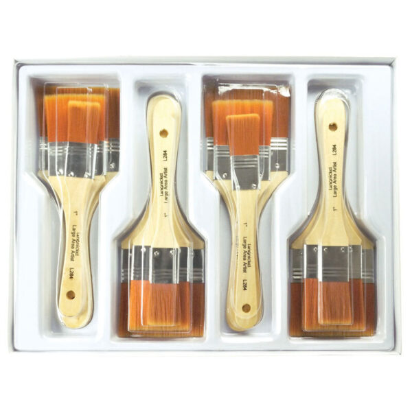 Classroom Large Golden Taklon Brush Set of 12