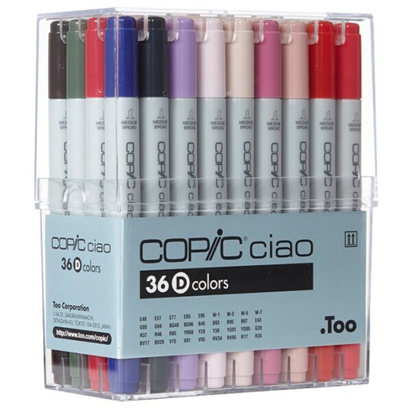 Copic Marker Felt Pen Ciao Set of 36 Manga Colours