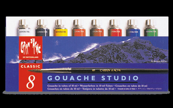 Caran D'Ache Gouache Studio Set of 8 x 10ml Tubes - Image 2