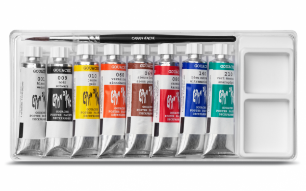 Caran D'Ache Gouache Studio Set of 8 x 10ml Tubes