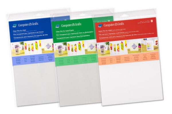 Computer Grafix Clear Inkjet Film A4 Pk 50
