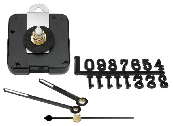 Clock Movement Set, 12 numbers and Hands