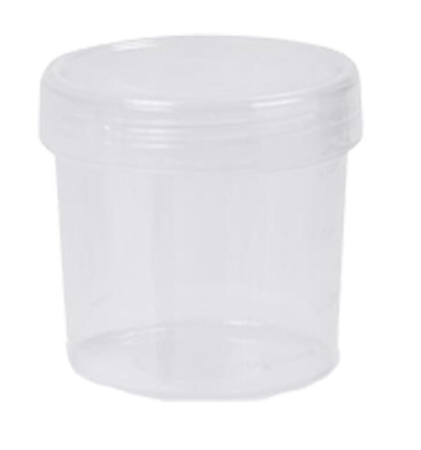 Round Storage Container 500ml Semi-Transparent With Lid