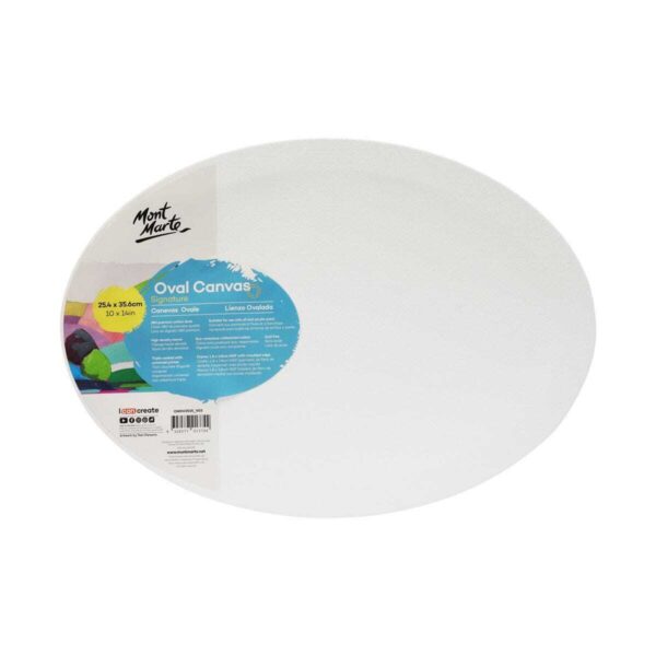 Mont Marte Oval Stretched Canvas