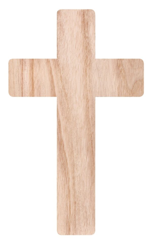 Wooden Cross Pack of 5, 23.5 x 14cm - Image 2