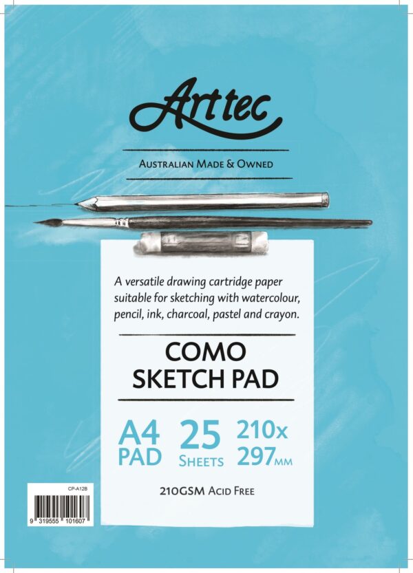Arttec Como Sketch Pad A4 210gsm 25 Sheets