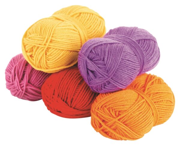 Acrylic Wool Yarn Assorted Classic Neutral Colours Set of 5 - Image 2