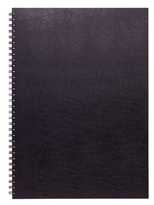 Black Cover Visual Art Diaries A4 Double Wire 60 sheets, 110gsm Box of 20